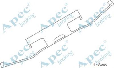 APEC BRAKING kit564 -  Комплектующие, тормозные колодки